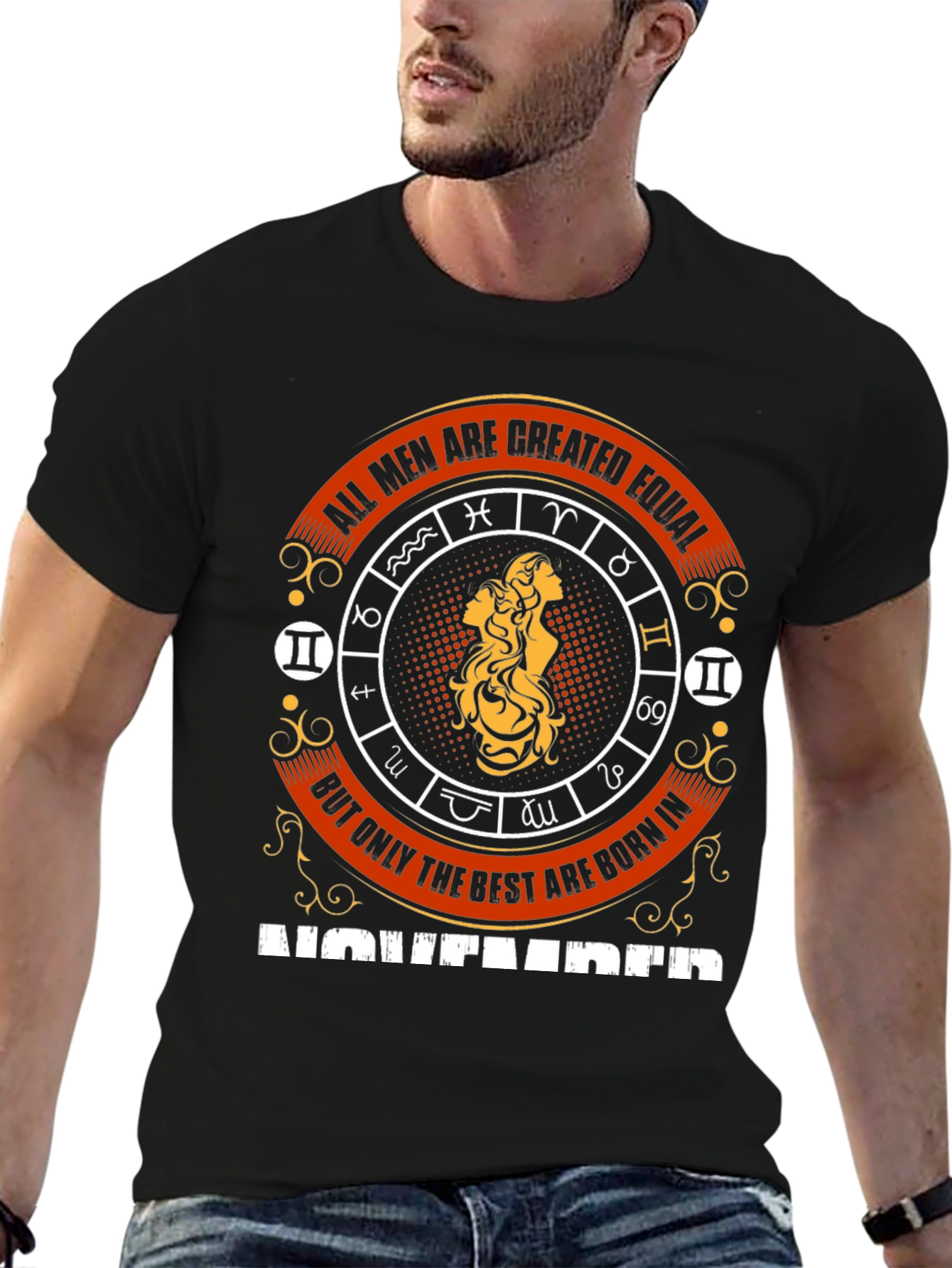 November Zodiac T-Shirt - Best Men Are Born In November Tee