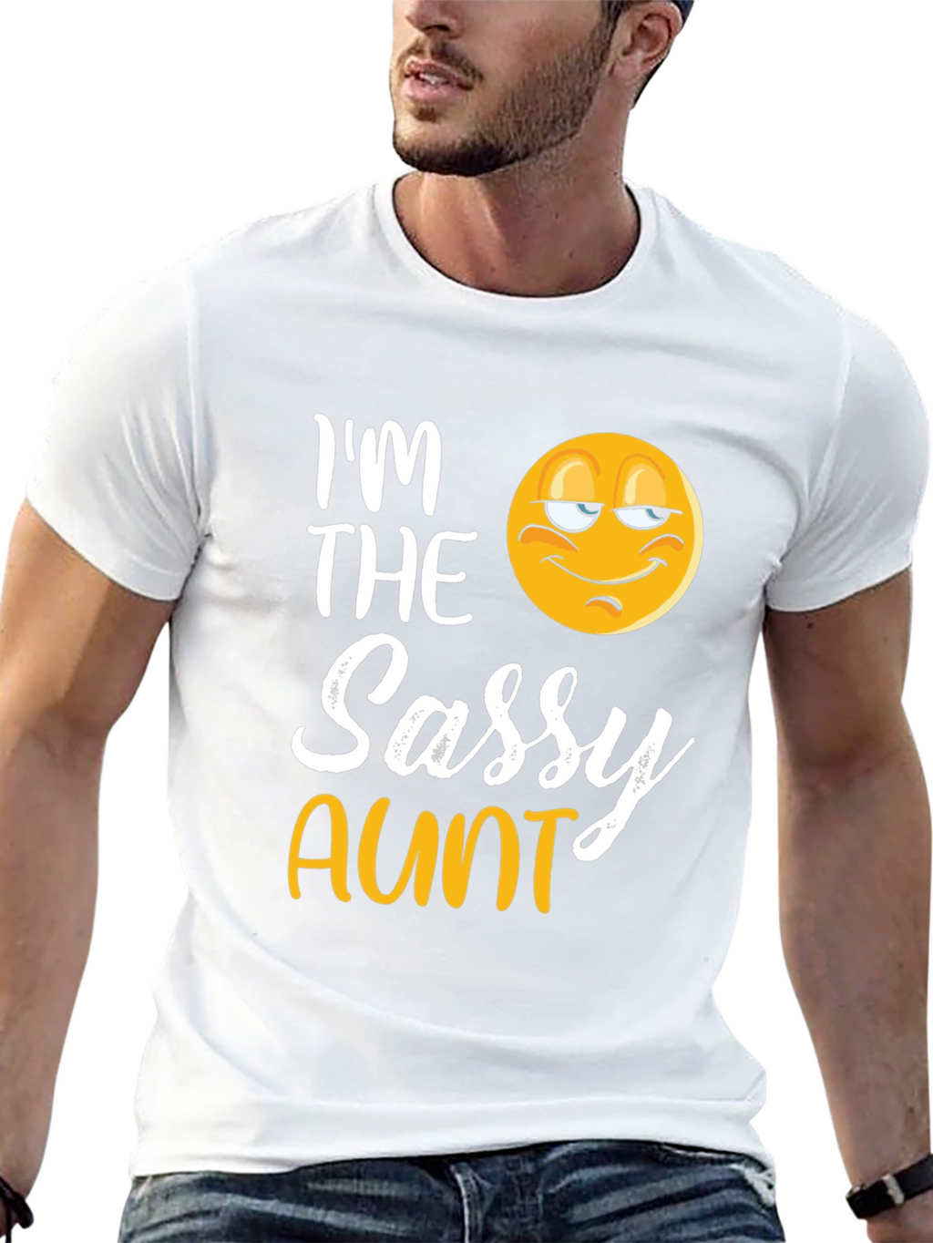 Im The Sassy Aunt T-Shirt Novelty Graphic Tee