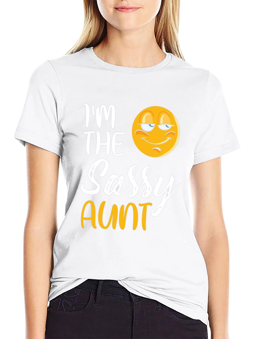 Im The Sassy Aunt T-Shirt Novelty Graphic Tee