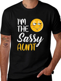 Im The Sassy Aunt T-Shirt Novelty Graphic Tee