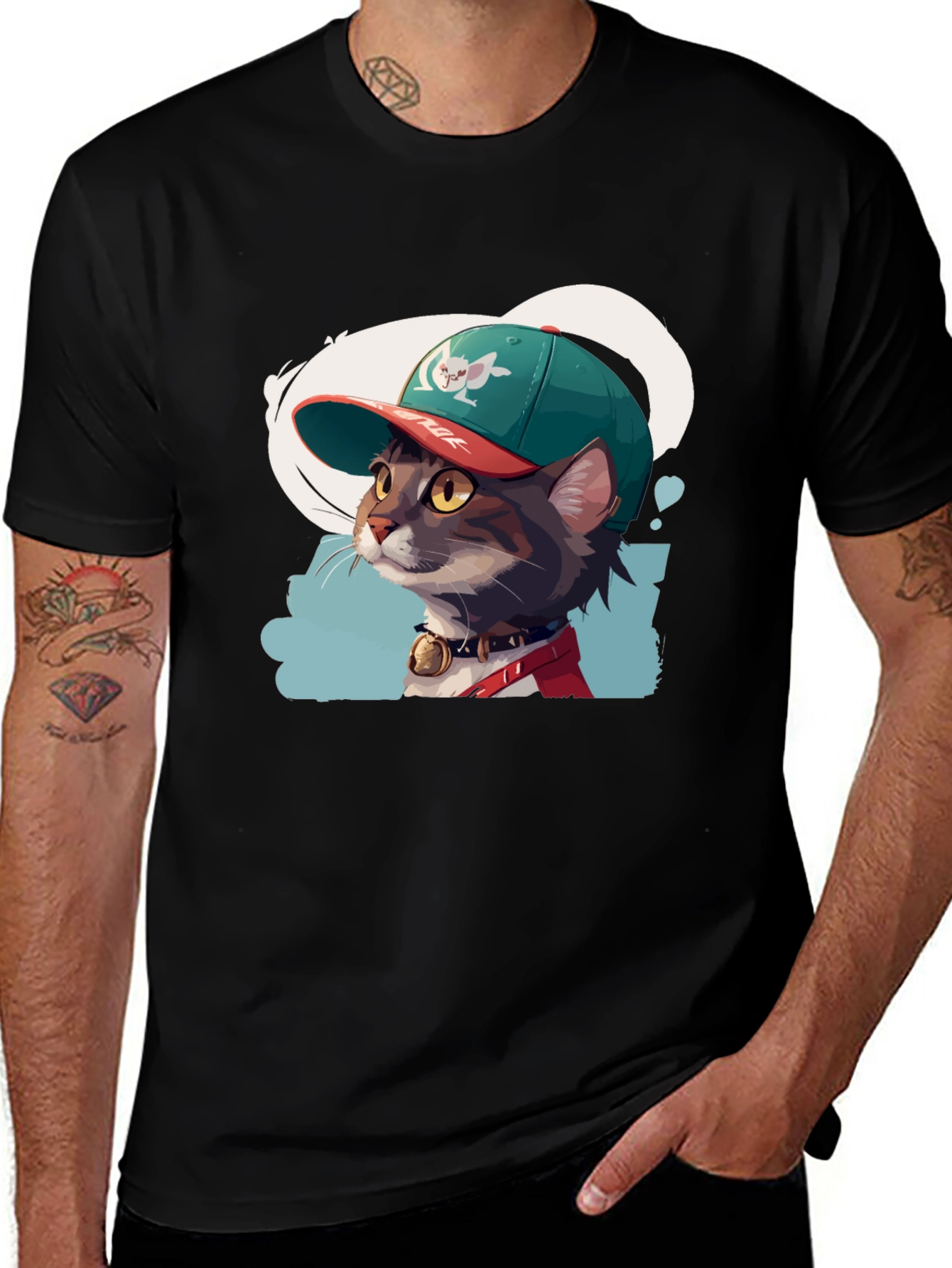 Cool Cat Tee: Fun Graphic T-Shirt for Cat Lovers