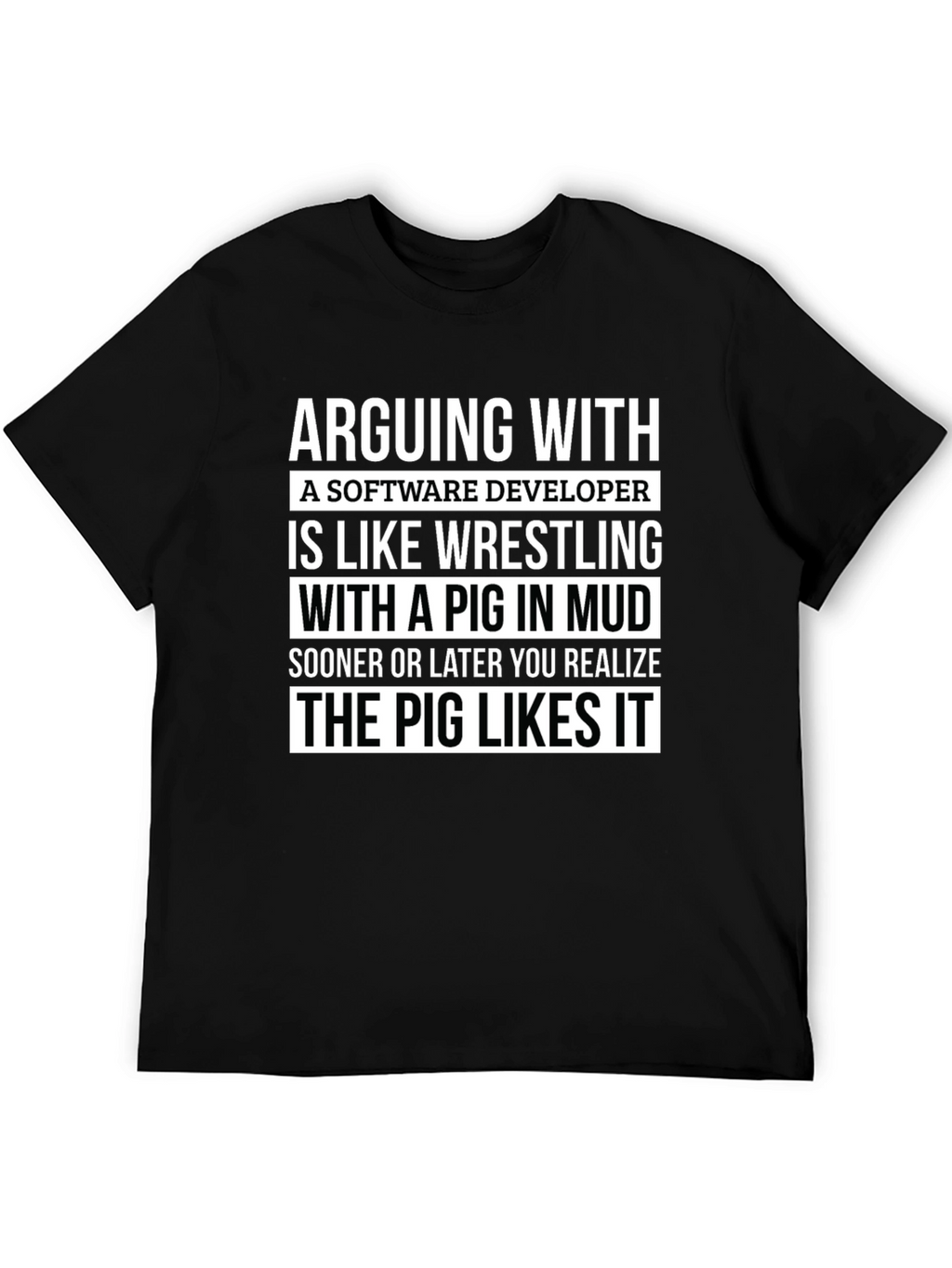 Software Developer Pig T-Shirt