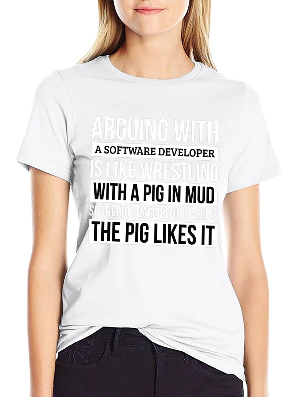 Software Developer Pig T-Shirt