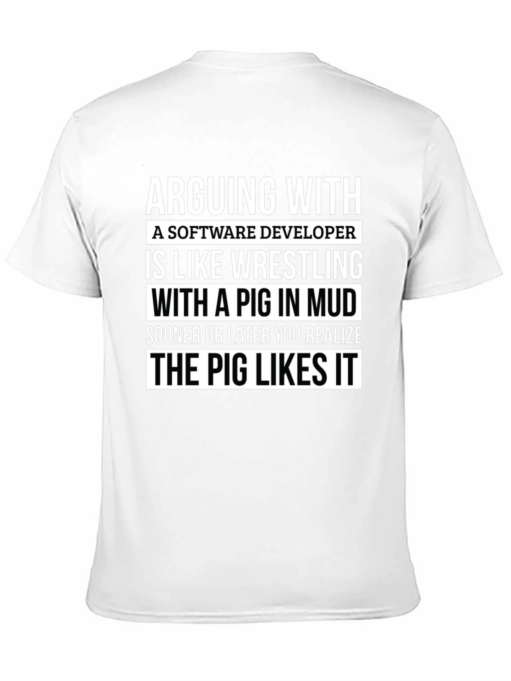 Software Developer Pig T-Shirt