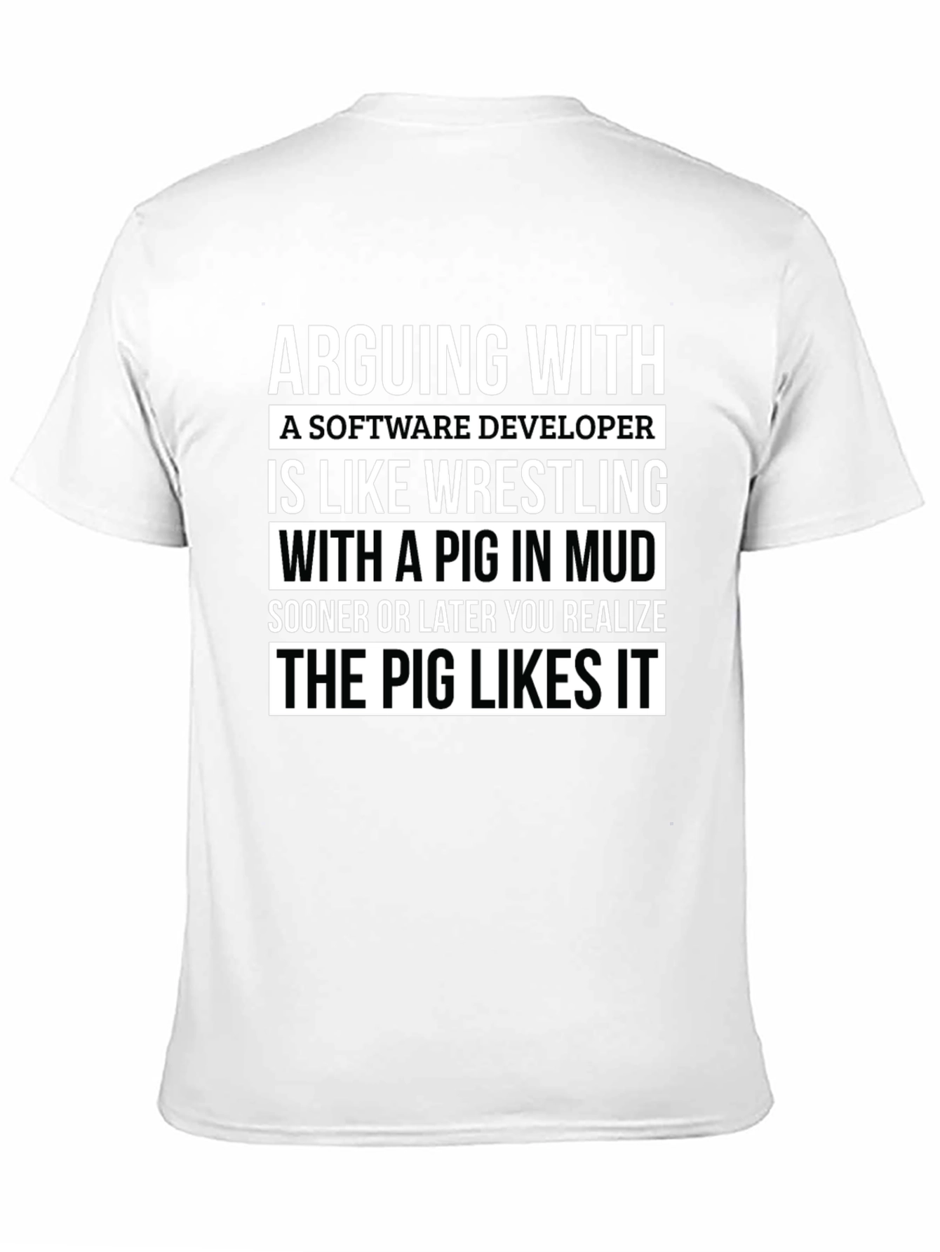 Software Developer Pig T-Shirt