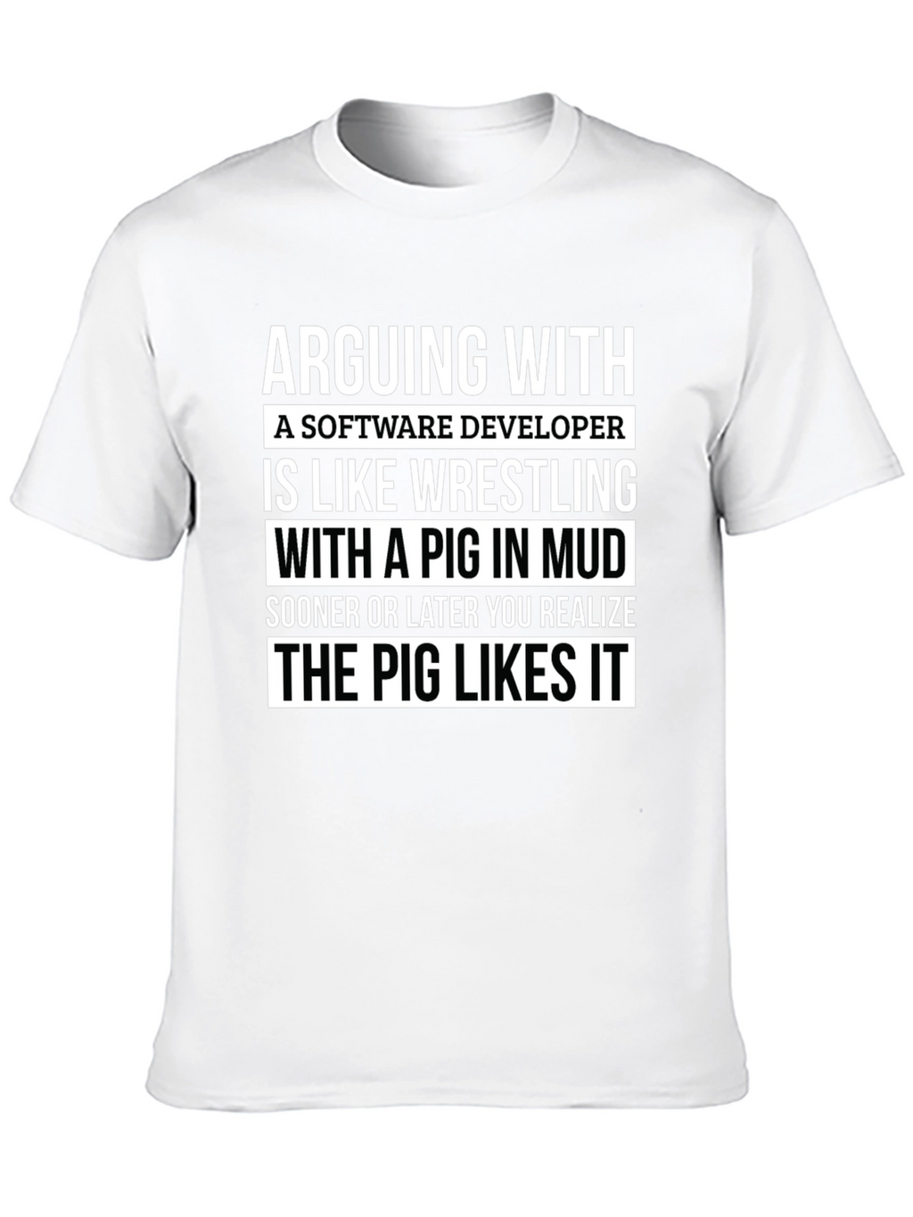 Software Developer Pig T-Shirt