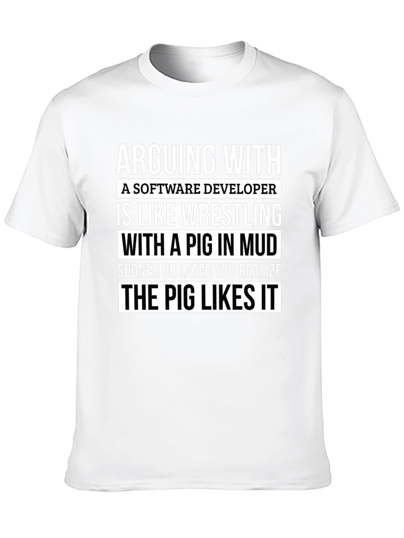 Software Developer Pig T-Shirt