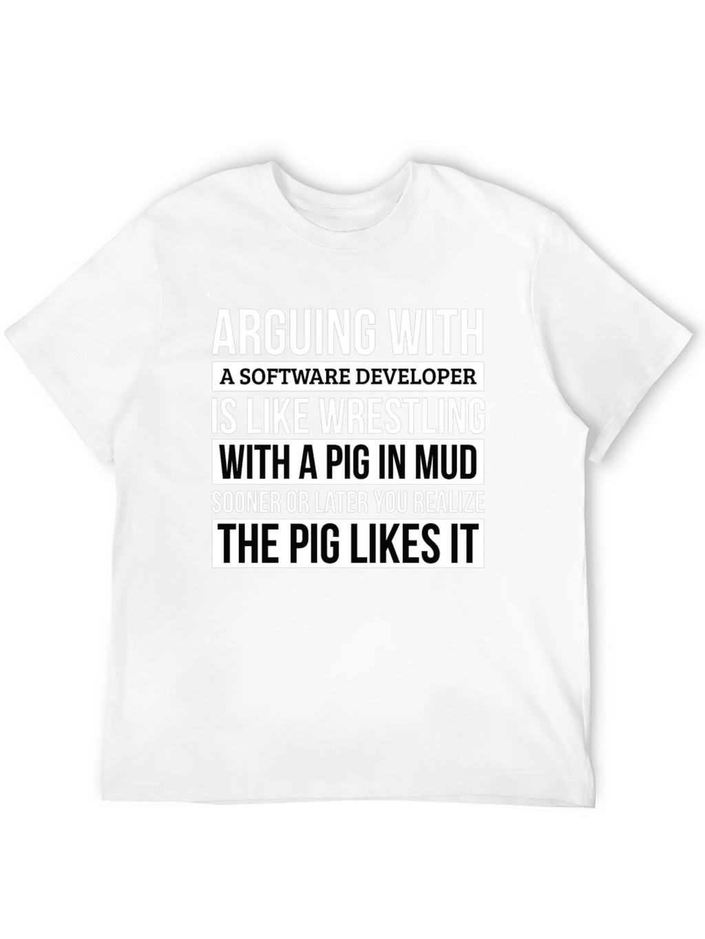 Software Developer Pig T-Shirt