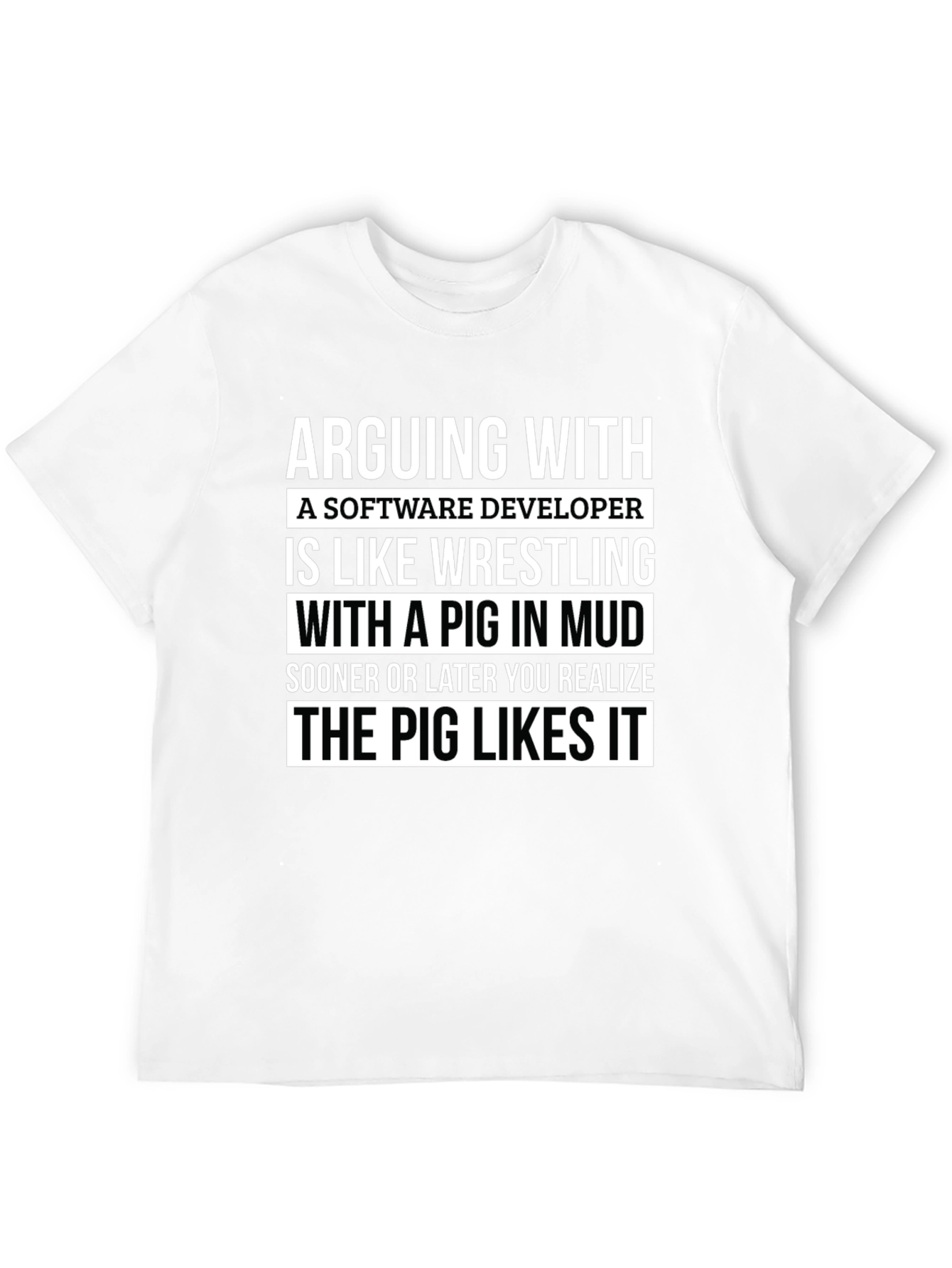 Software Developer Pig T-Shirt