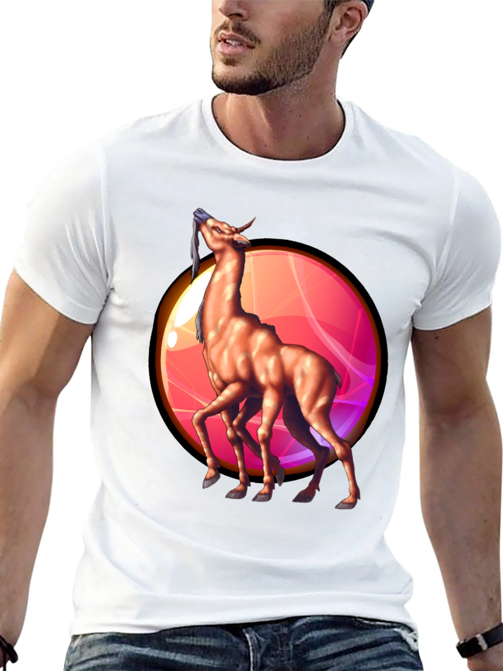 Unique Four-Legged Creature Graphic Tee
