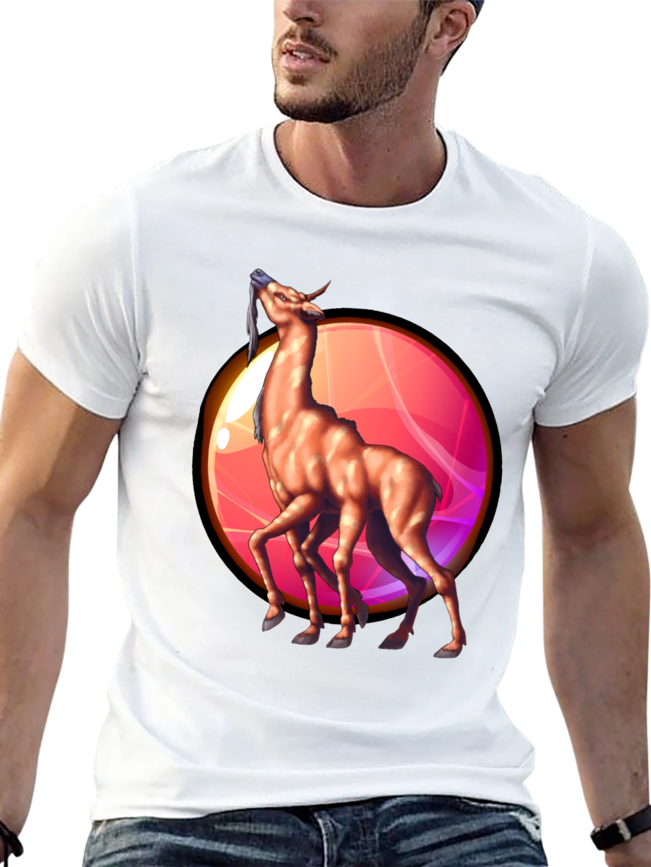 Unique Four-Legged Creature Graphic Tee