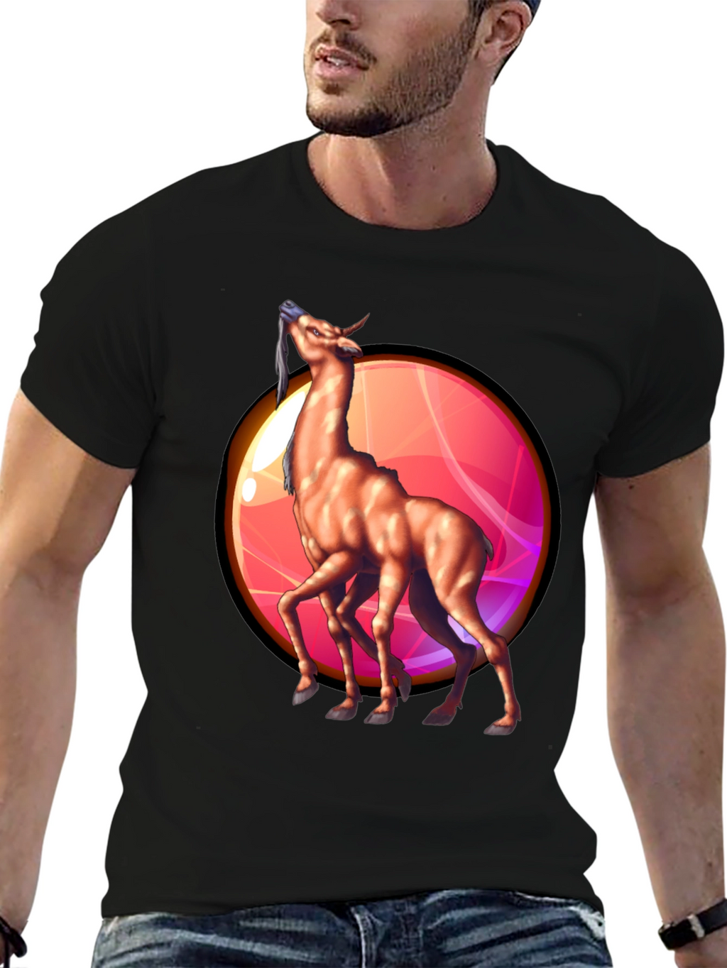 Unique Four-Legged Creature Graphic Tee