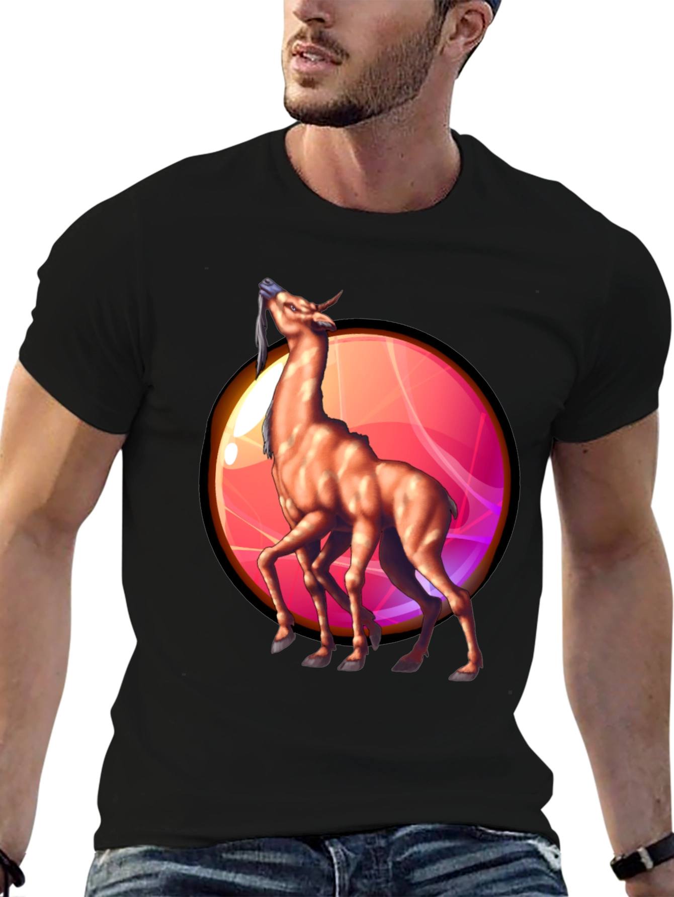 Unique Four-Legged Creature Graphic Tee