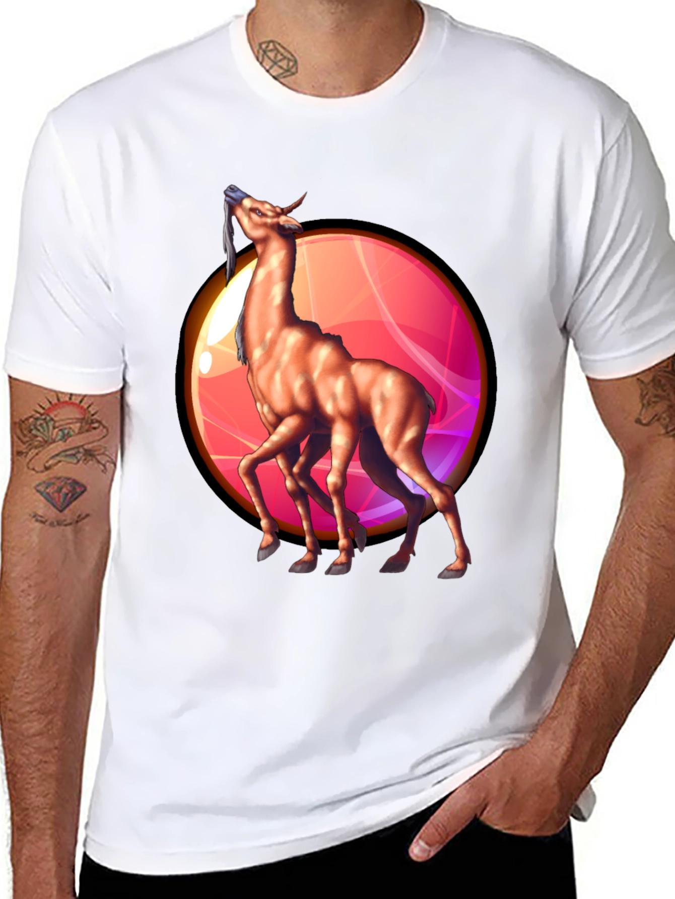 Unique Four-Legged Creature Graphic Tee