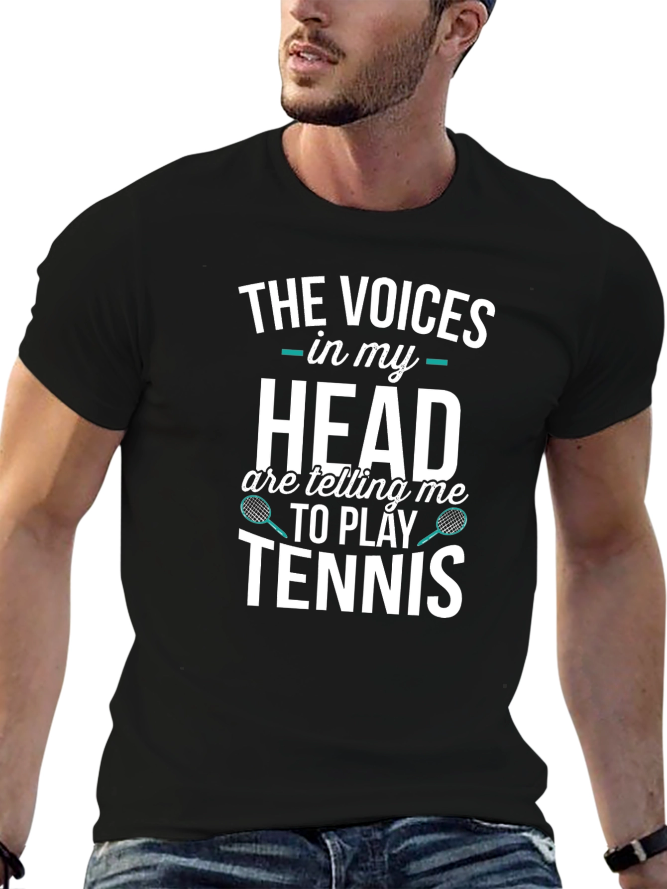Tennis Player T-Shirt: Voices in My Head