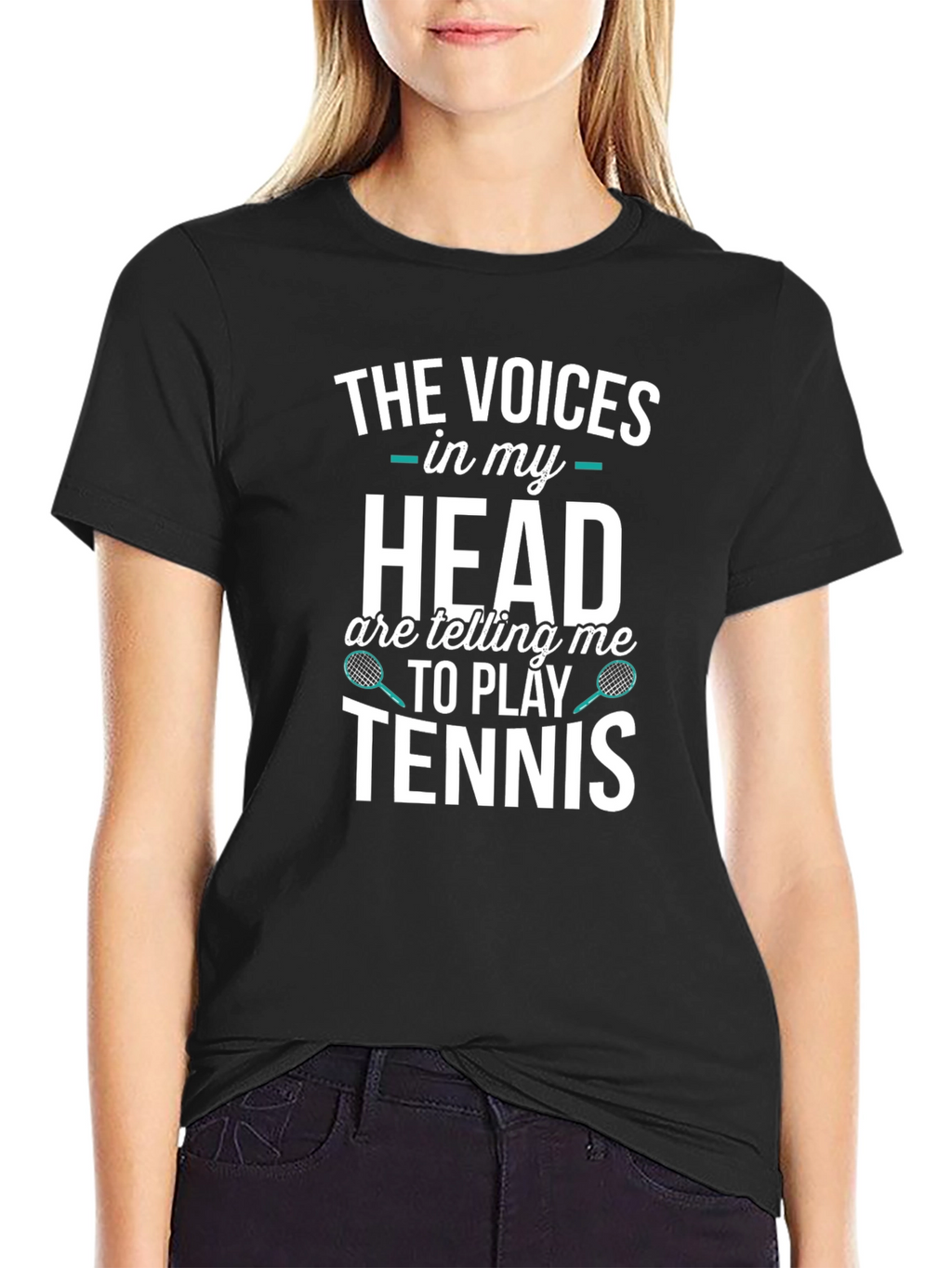 Tennis Player T-Shirt: Voices in My Head