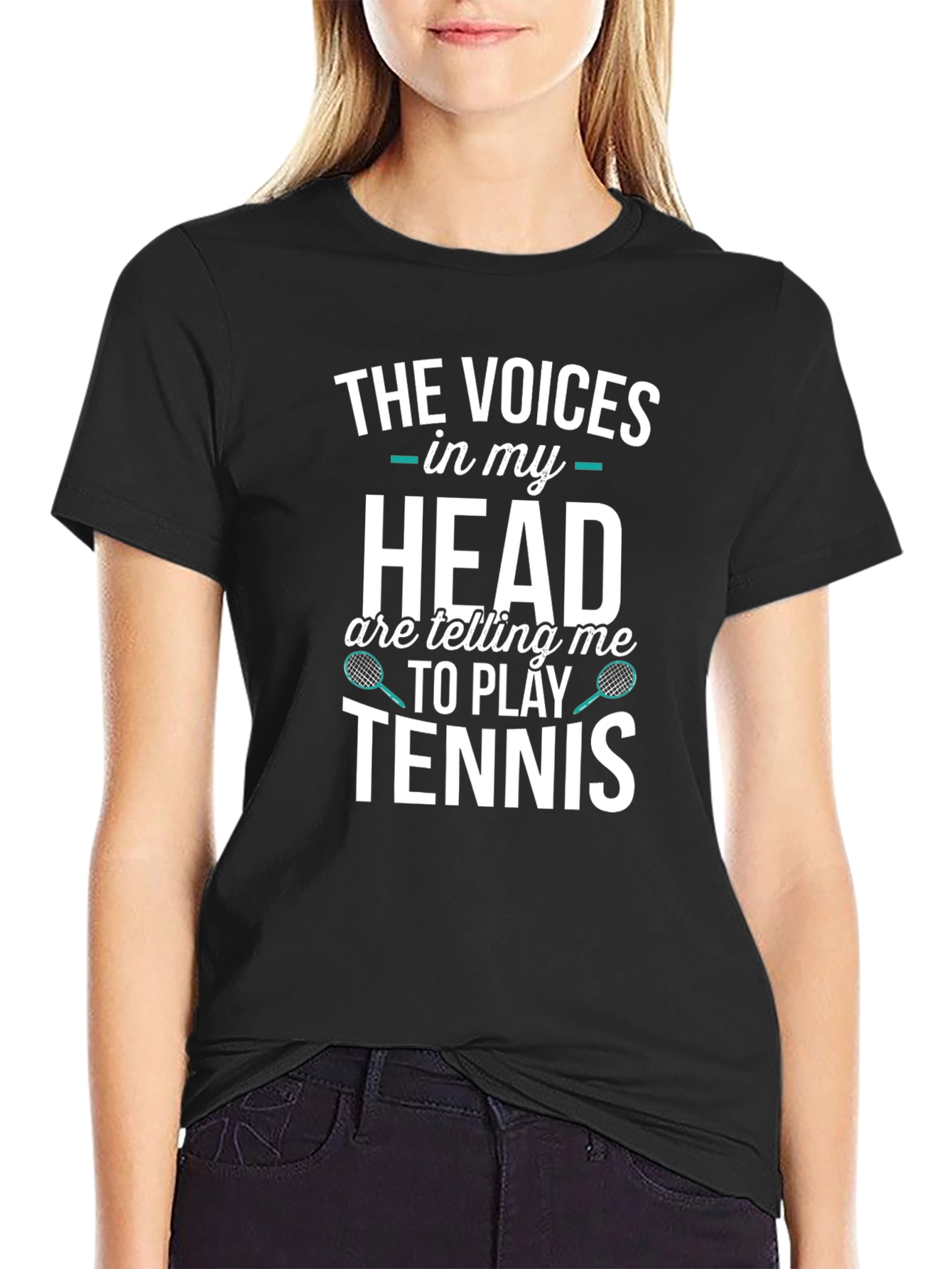 Tennis Player T-Shirt: Voices in My Head
