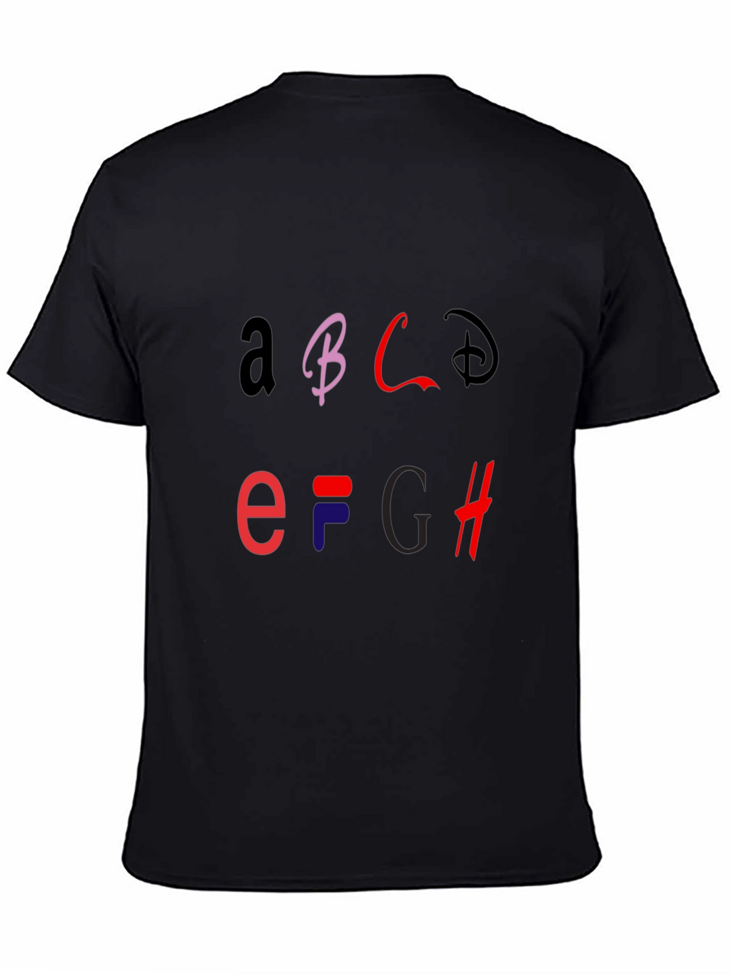 Alphabet Logo Graphic T-Shirt - Stylish Casual Tee