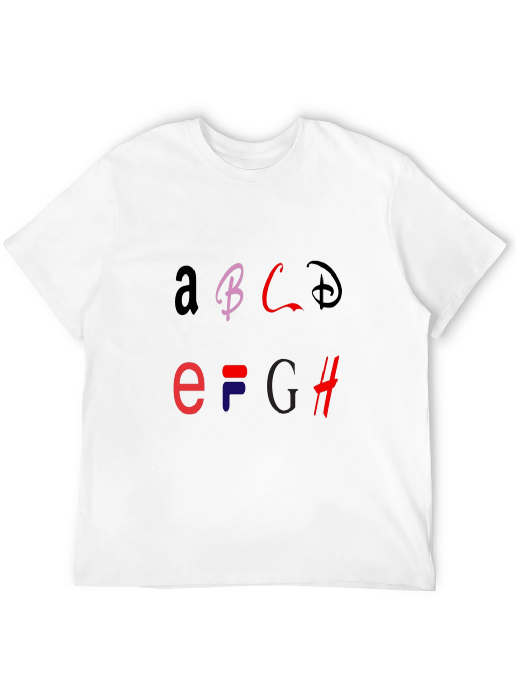 Alphabet Logo Graphic T-Shirt - Stylish Casual Tee