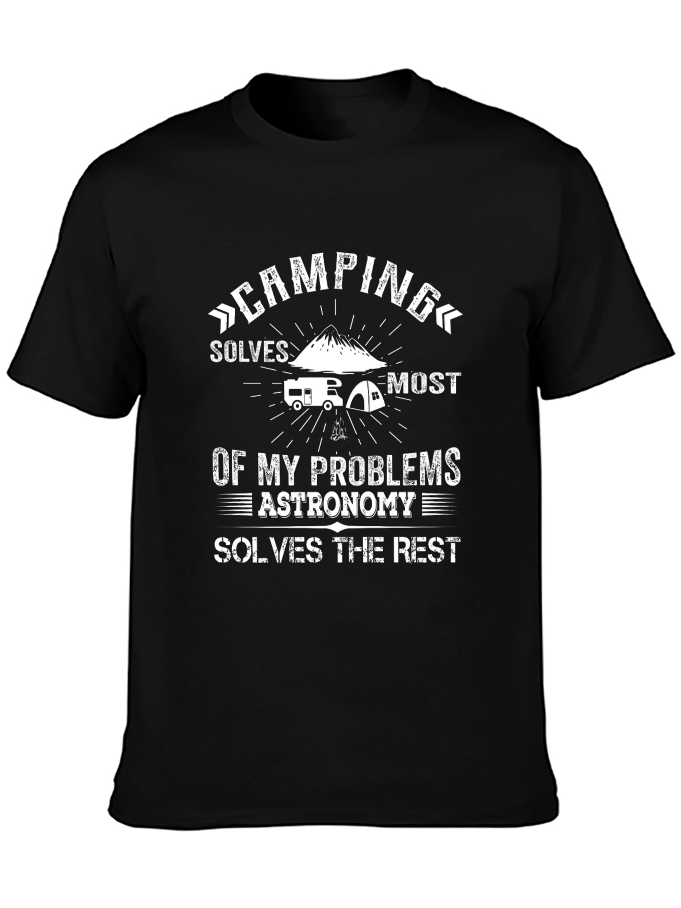 Camping Solves Most Problems T-Shirt