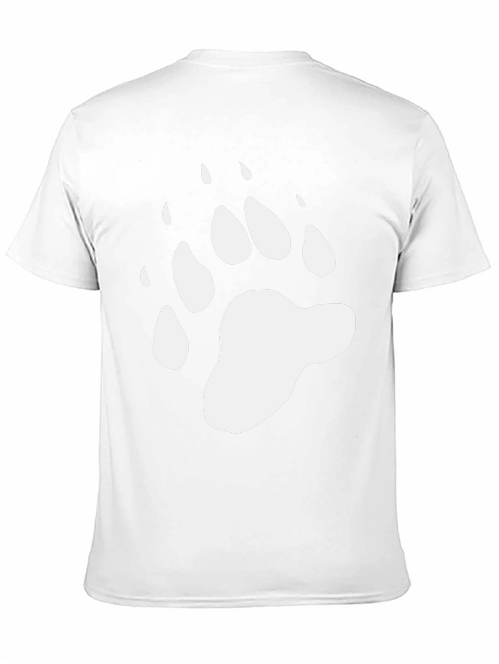 Bear Paw Print T-Shirt - Black Graphic Tee
