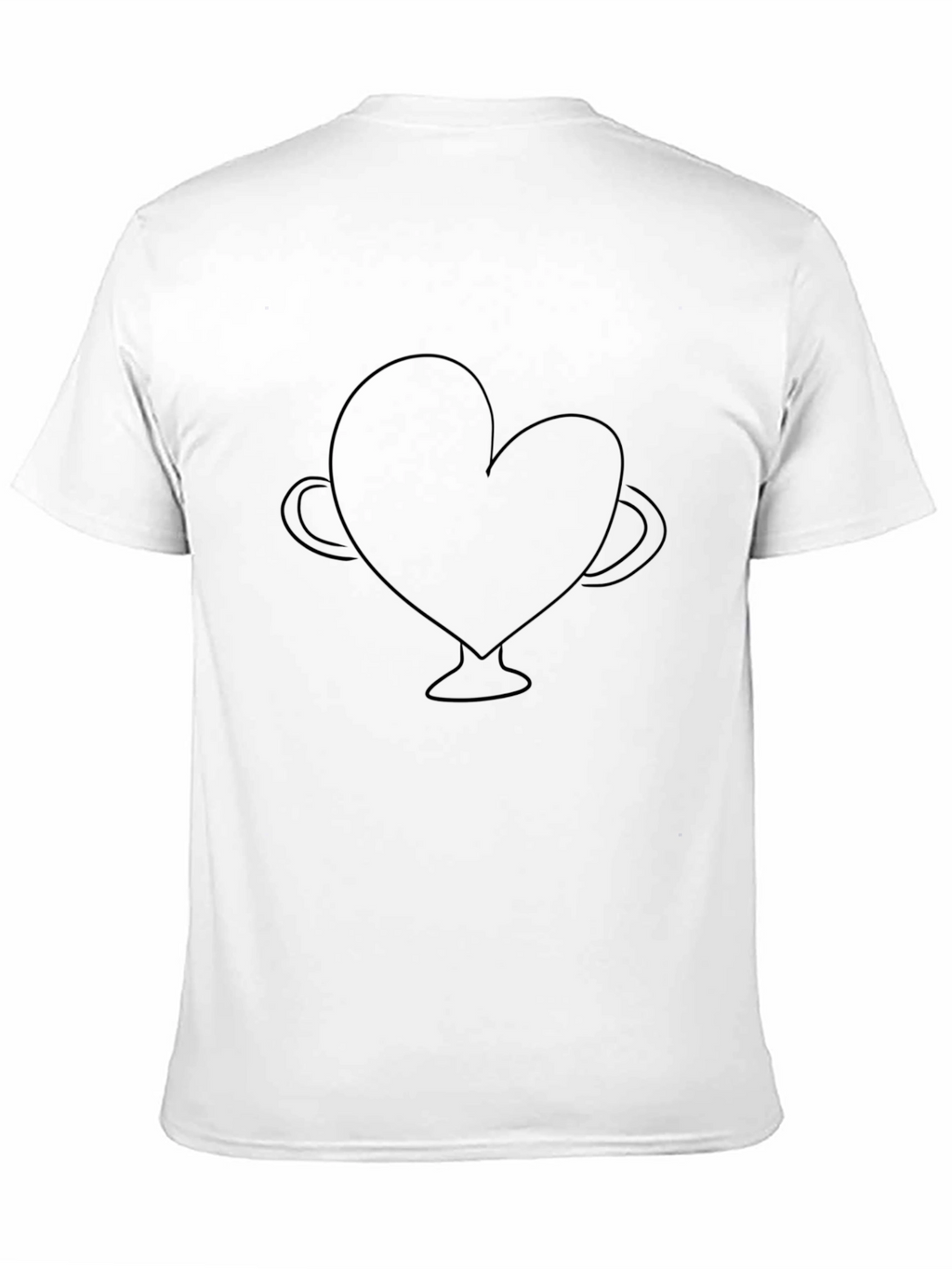 Heart Trophy Graphic Tee - Mens Black T-Shirt