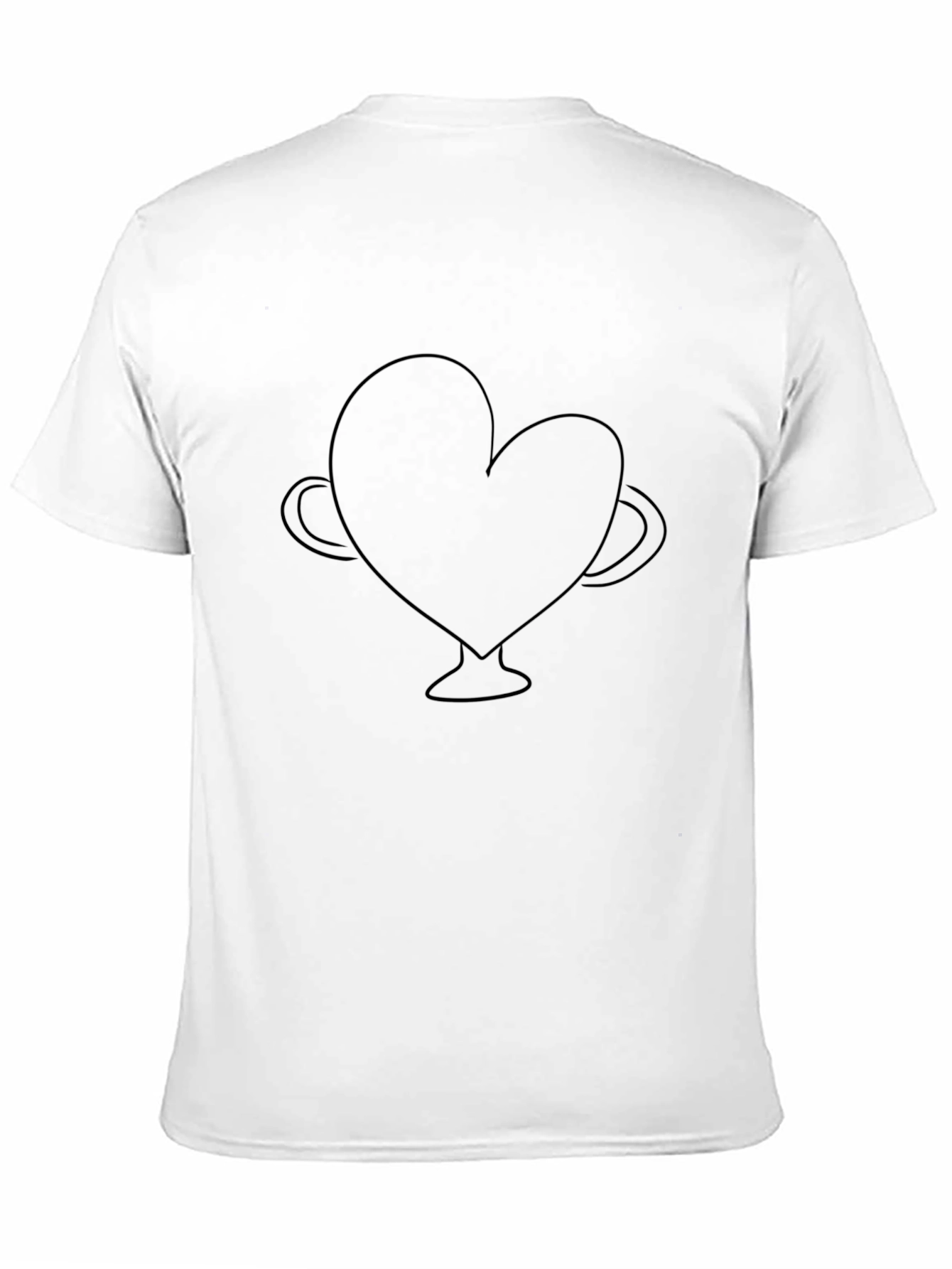 Heart Trophy Graphic Tee - Mens Black T-Shirt