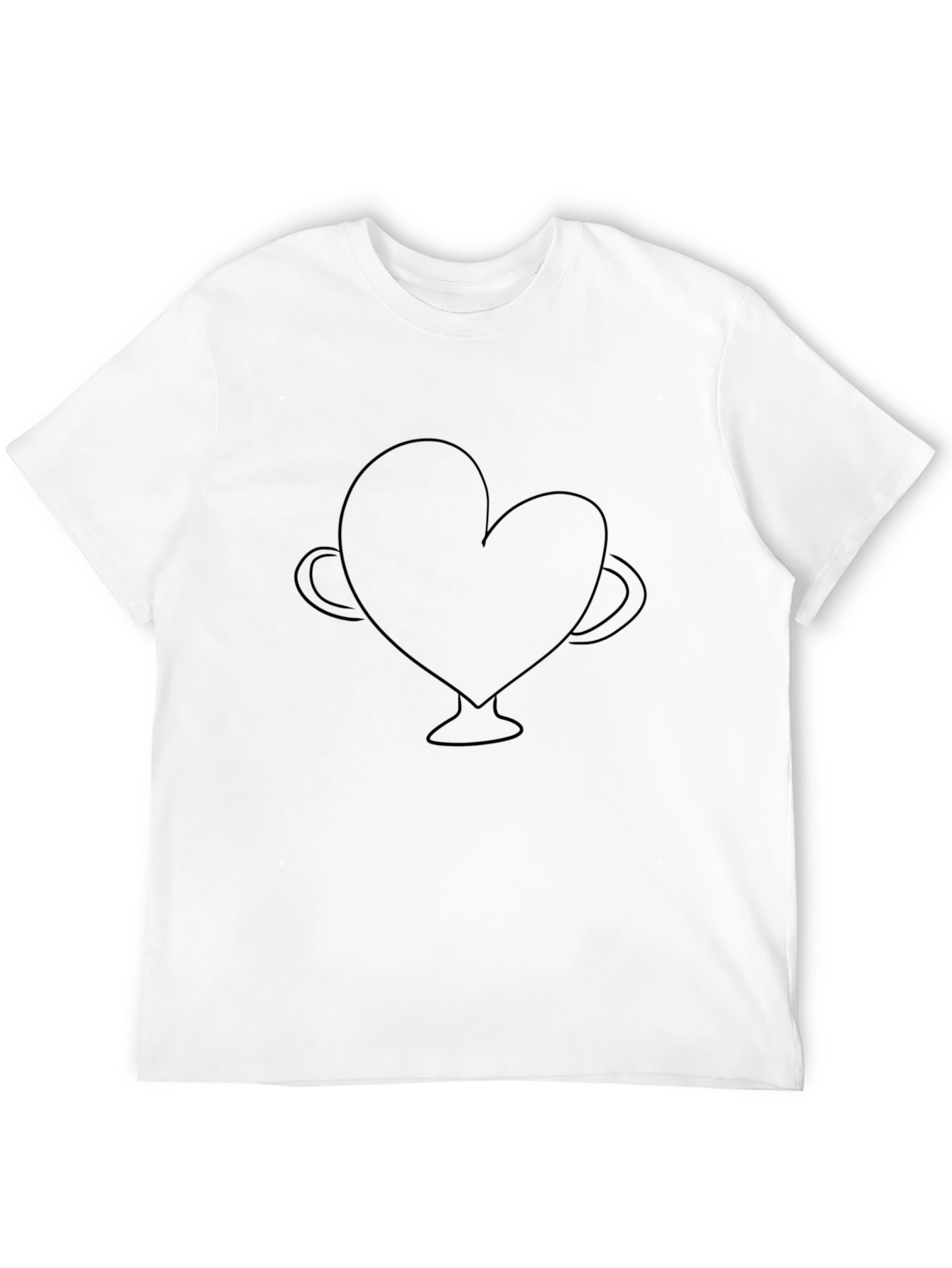 Heart Trophy Graphic Tee - Mens Black T-Shirt