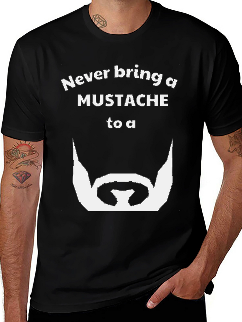 Never Bring a Mustache to a Beard T-Shirt