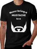 Never Bring a Mustache to a Beard T-Shirt