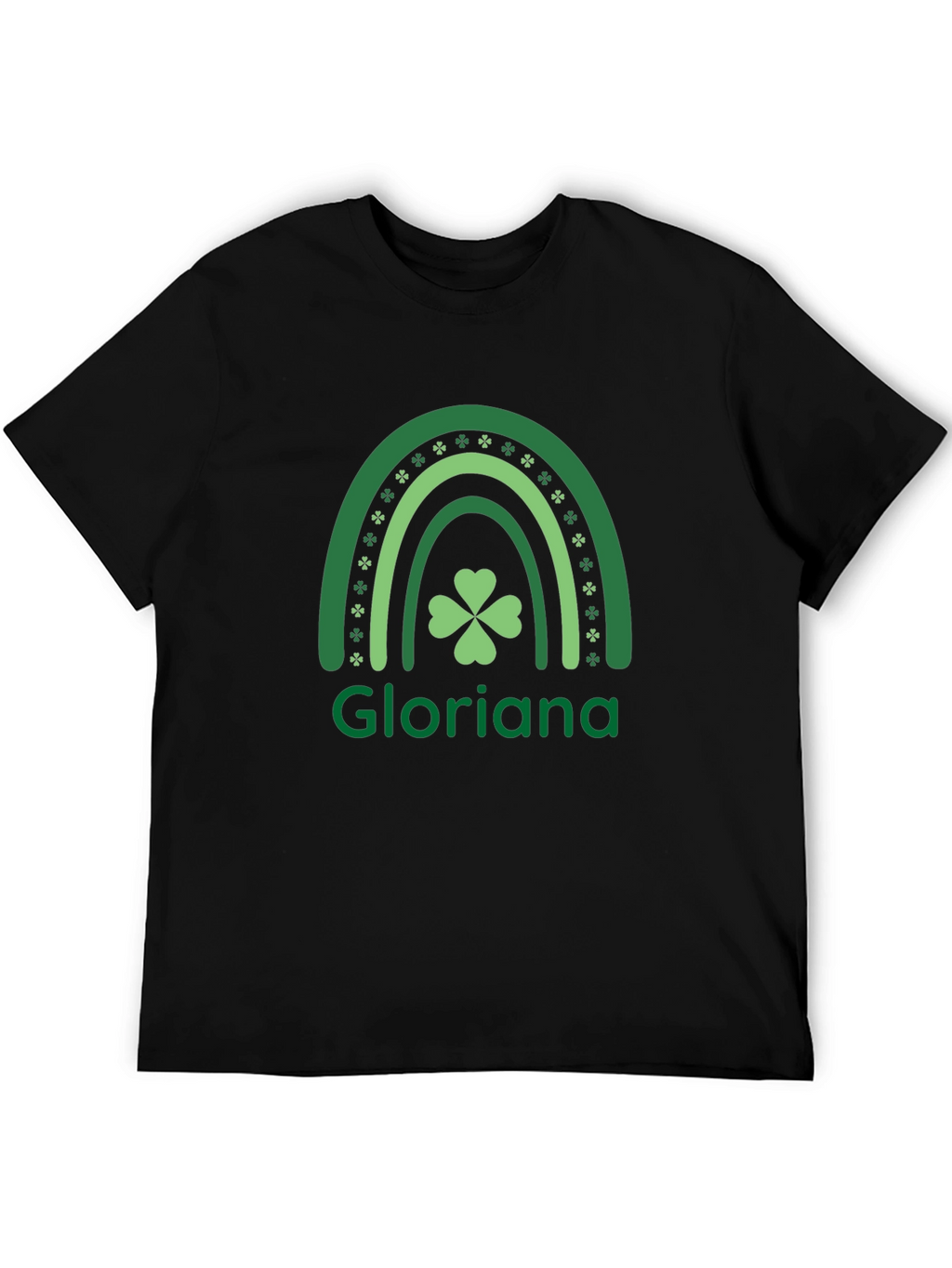 Gloriana Rainbow Shamrock St. Patricks Day T-Shirt