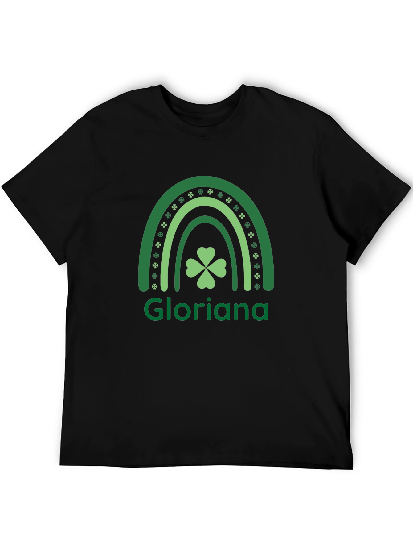 Gloriana Rainbow Shamrock St. Patricks Day T-Shirt