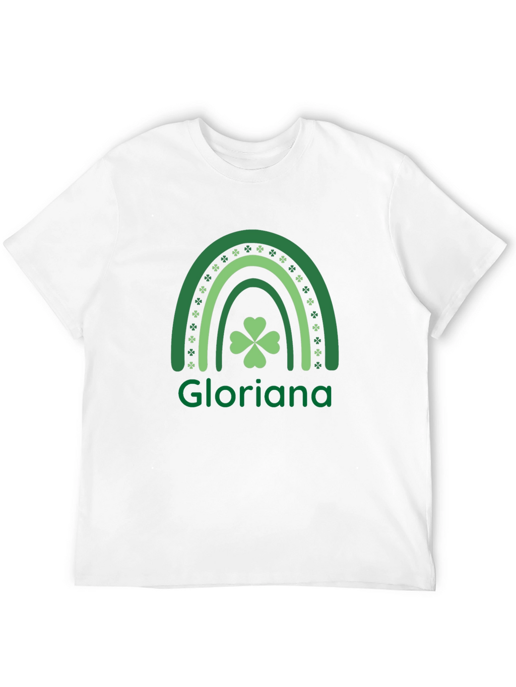 Gloriana Rainbow Shamrock St. Patricks Day T-Shirt