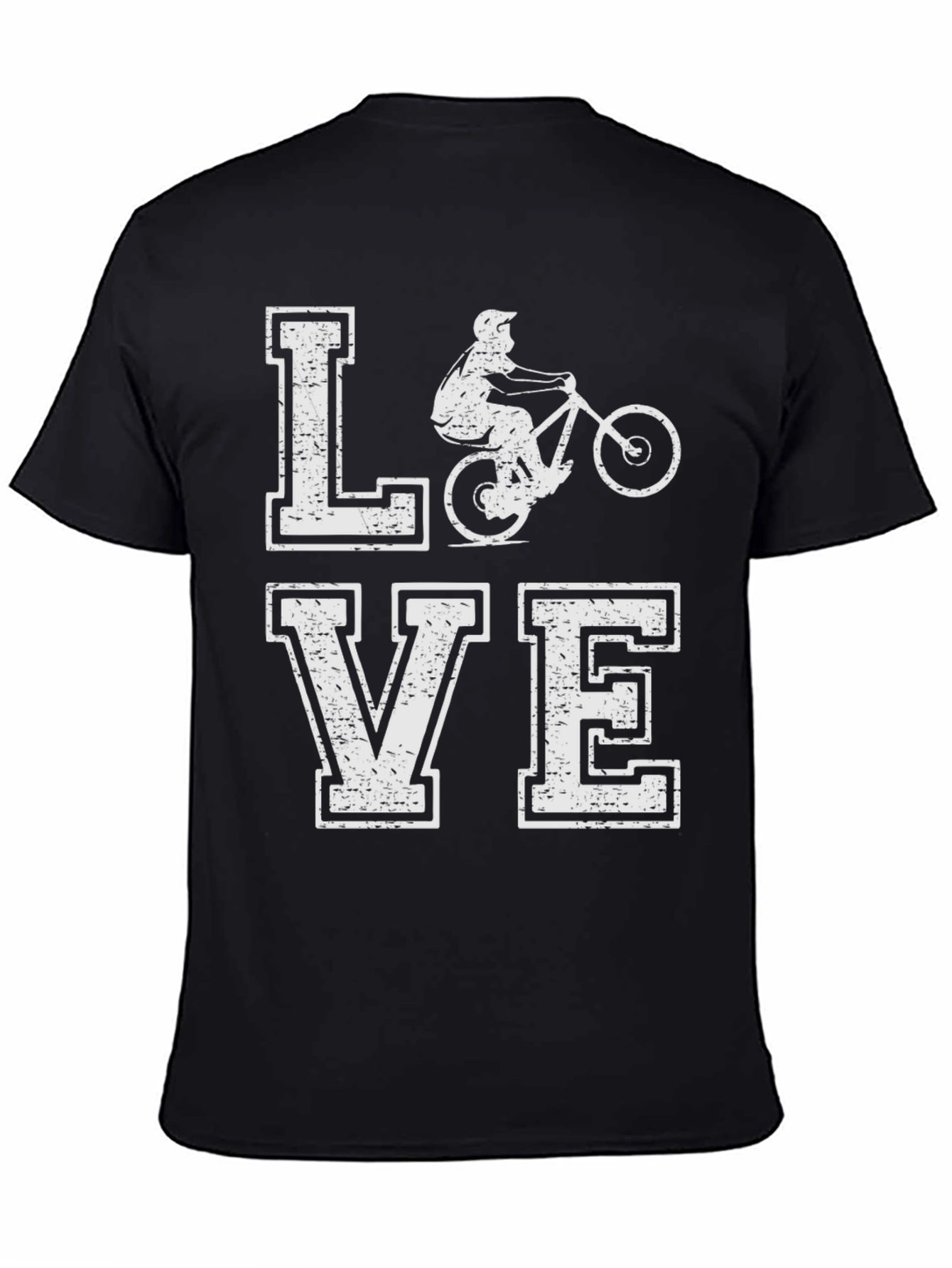 Mountain Bike Love T-Shirt Distressed Graphic Tee