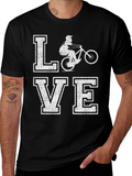 Mountain Bike Love T-Shirt Distressed Graphic Tee