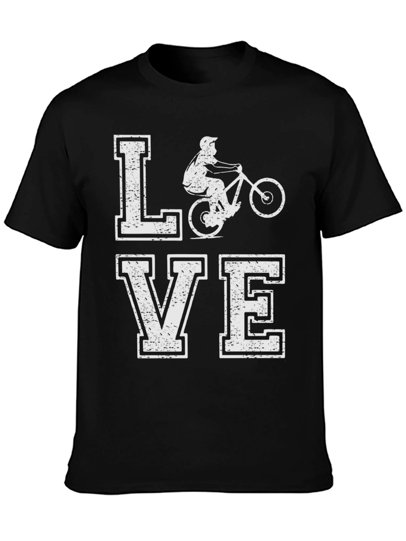 Mountain Bike Love T-Shirt Distressed Graphic Tee