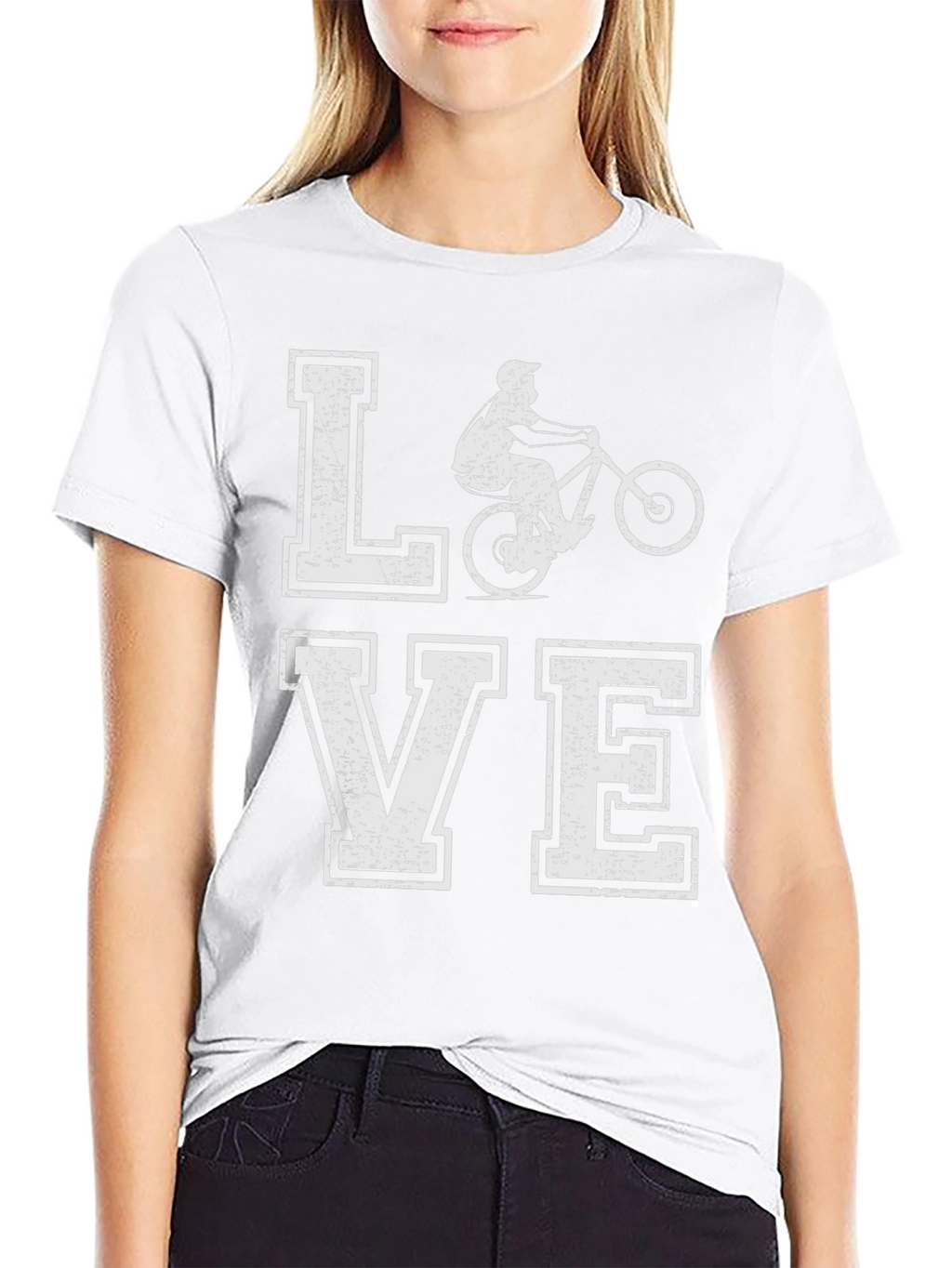 Mountain Bike Love T-Shirt Distressed Graphic Tee