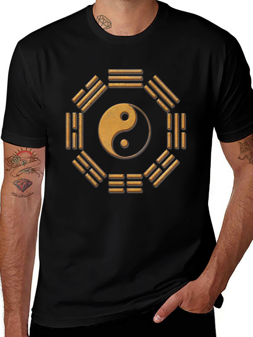 Yin Yang Bagua T-Shirt - Symbol of Harmony