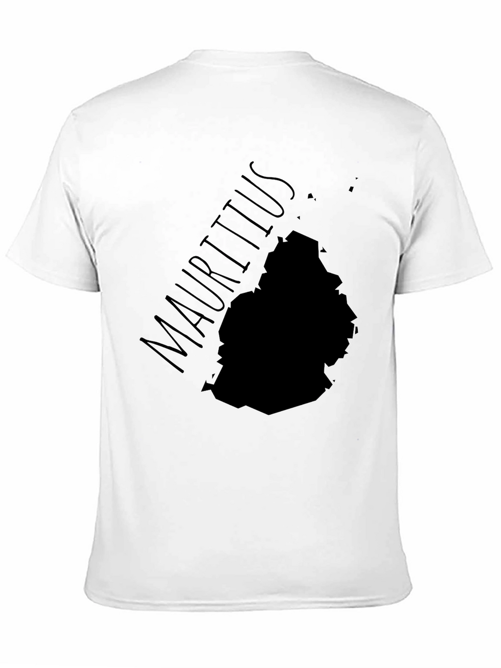 Mauritius Map T-Shirt - Black Island Pride Tee