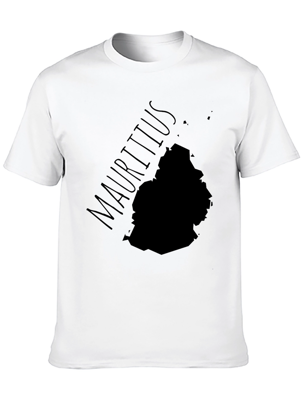 Mauritius Map T-Shirt - Black Island Pride Tee