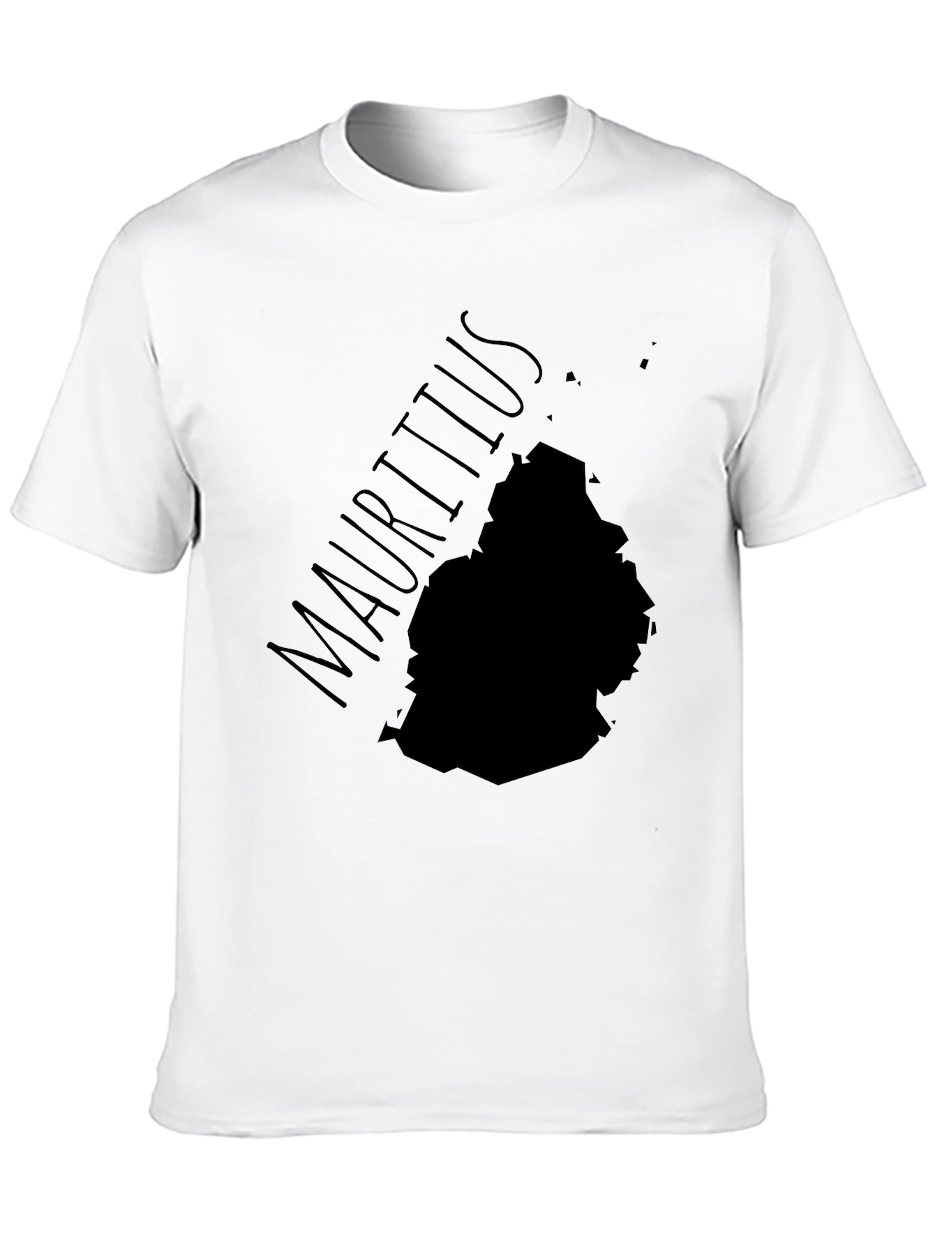 Mauritius Map T-Shirt - Black Island Pride Tee