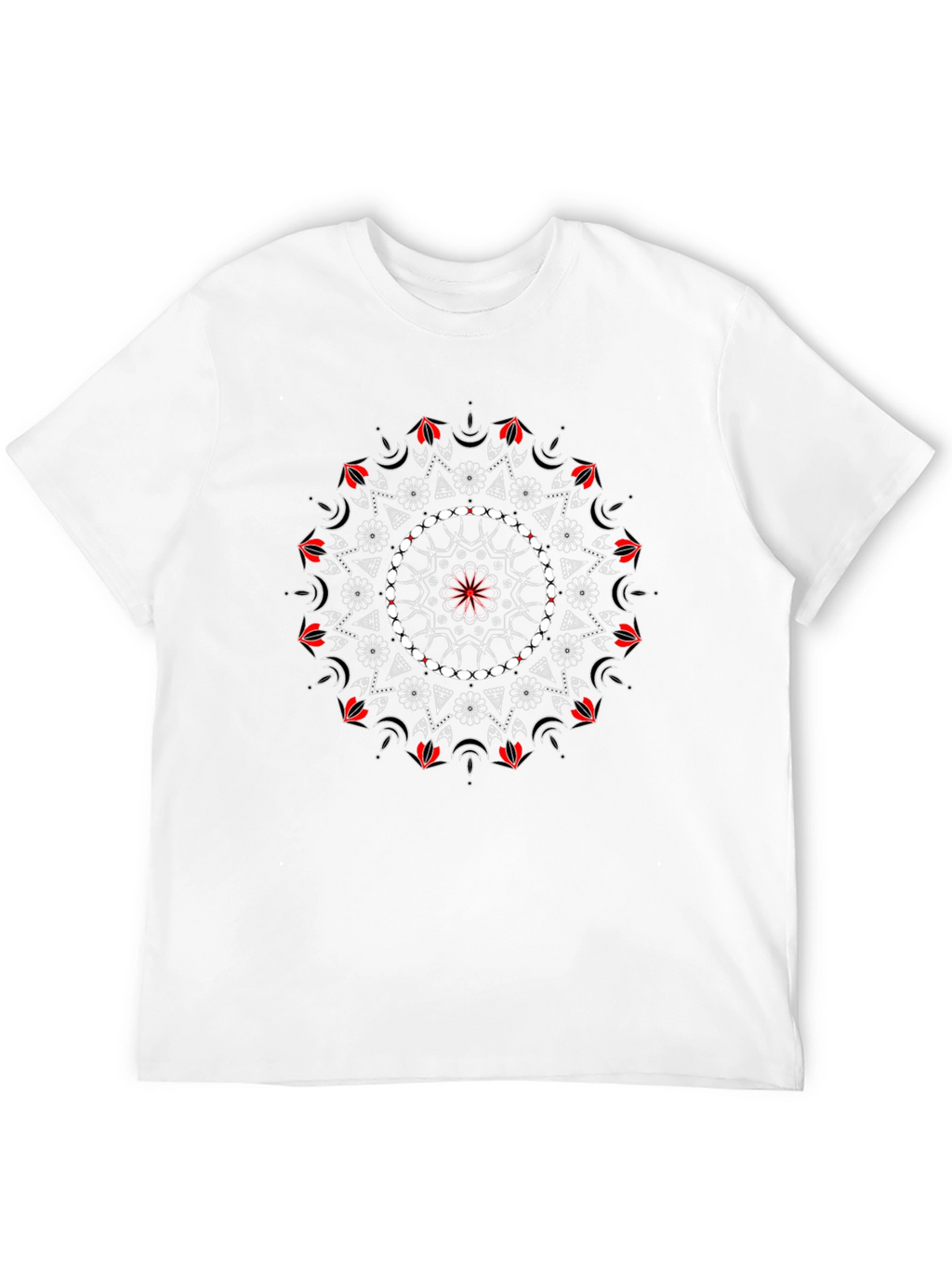 Mandala Graphic Tee - Black Stylish Unisex T-Shirt