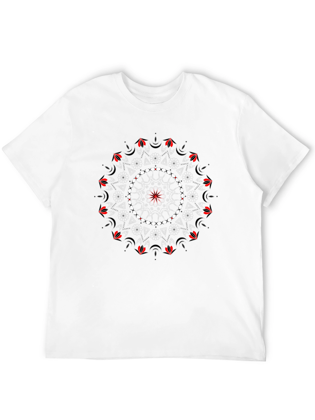Mandala Graphic Tee - Black Stylish Unisex T-Shirt
