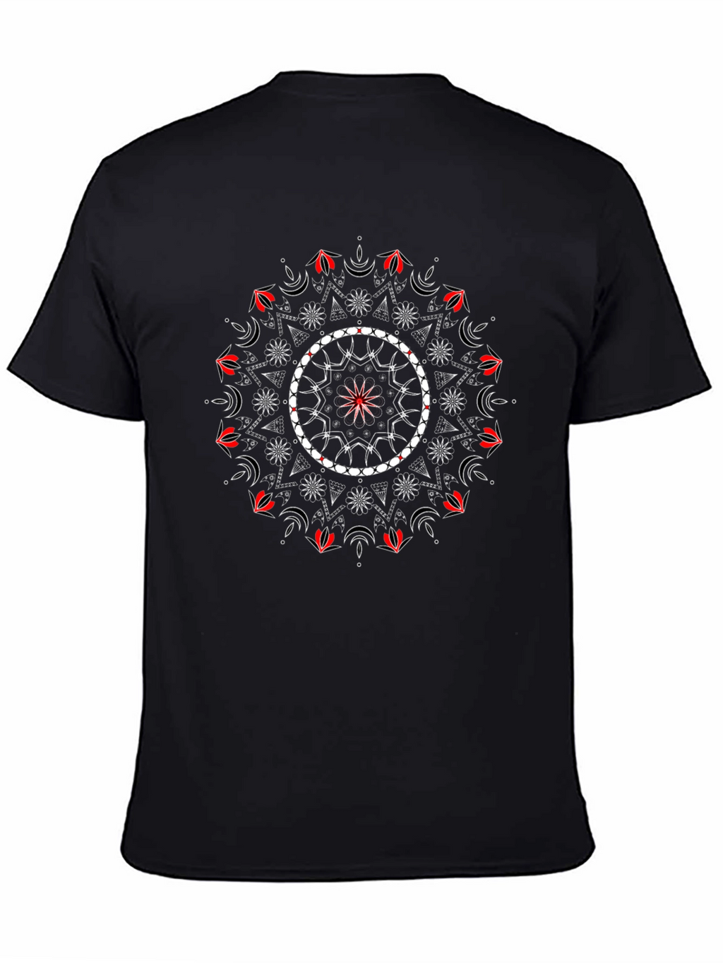 Mandala Graphic Tee - Black Stylish Unisex T-Shirt