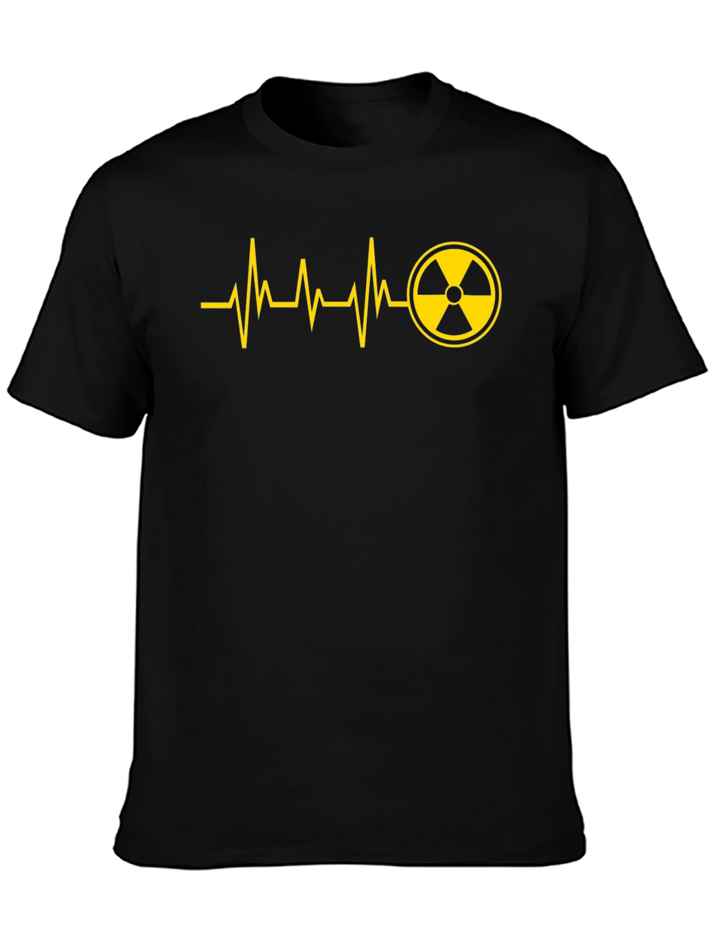 Radioactive Heartbeat Graphic Tee - Black