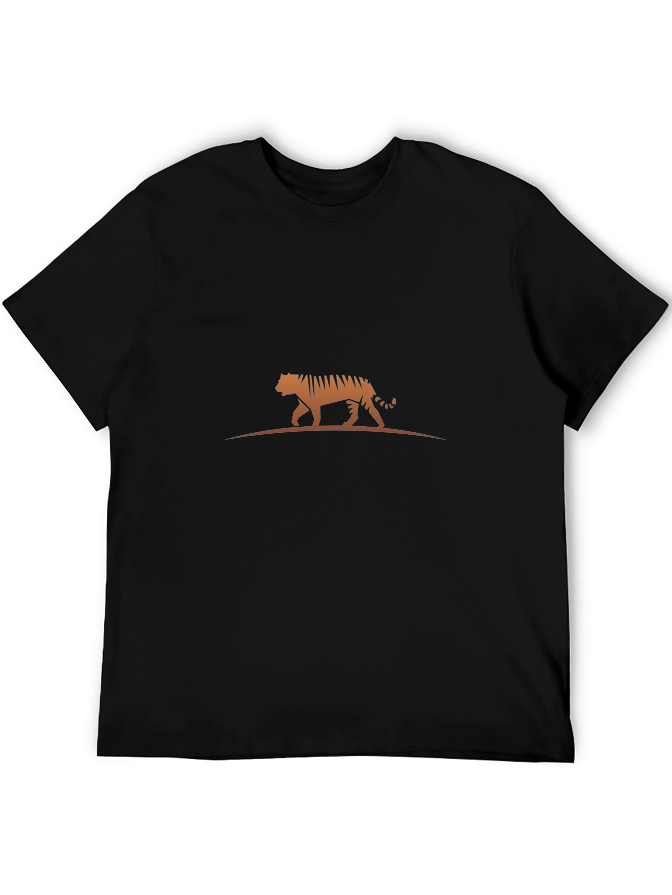 Mens Black Tiger Graphic Tee - Stylish Casual Wear