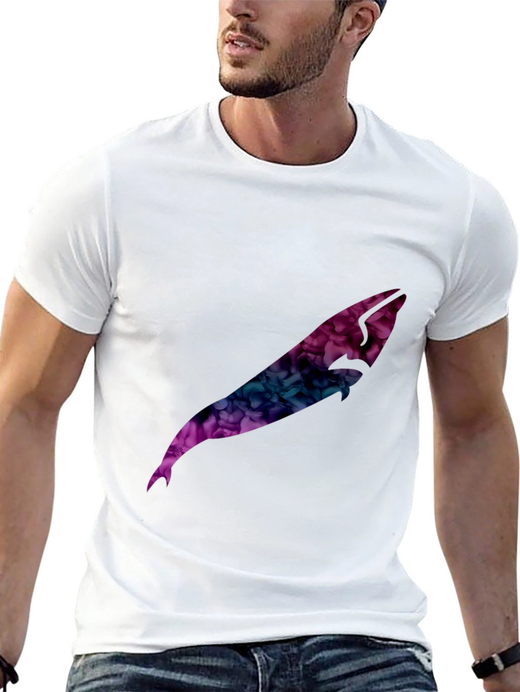 Abstract Design Black T-Shirt