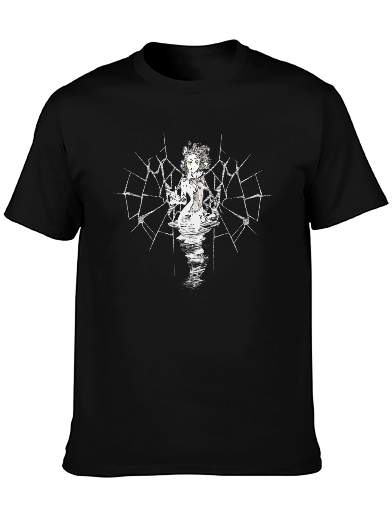 Gothic Anime Girl Graphic T-Shirt