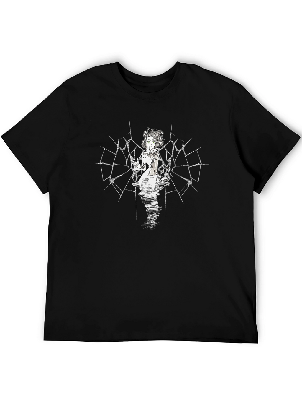 Gothic Anime Girl Graphic T-Shirt