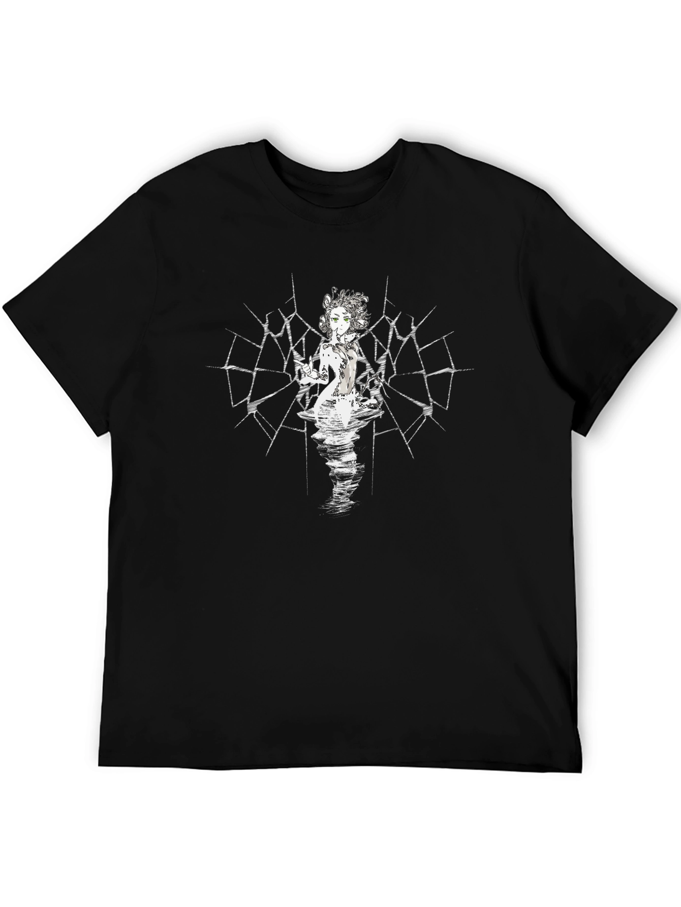 Gothic Anime Girl Graphic T-Shirt